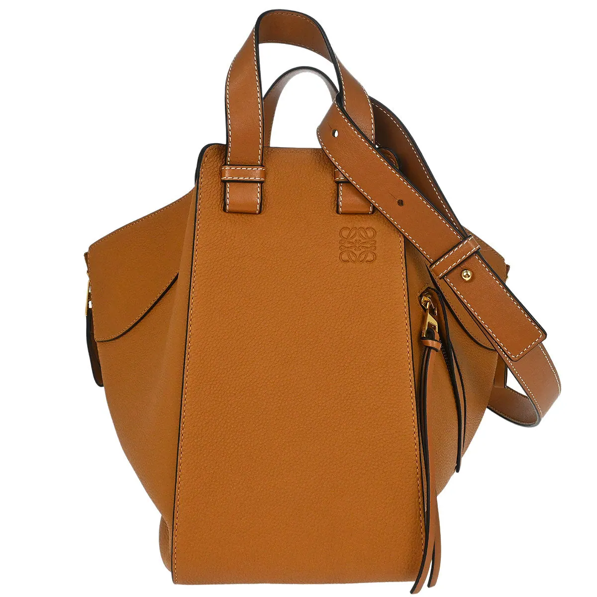 Bolso Loewe Hammock de piel marrón de la colección